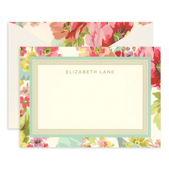 Ribbon Rose Flat Note Cards